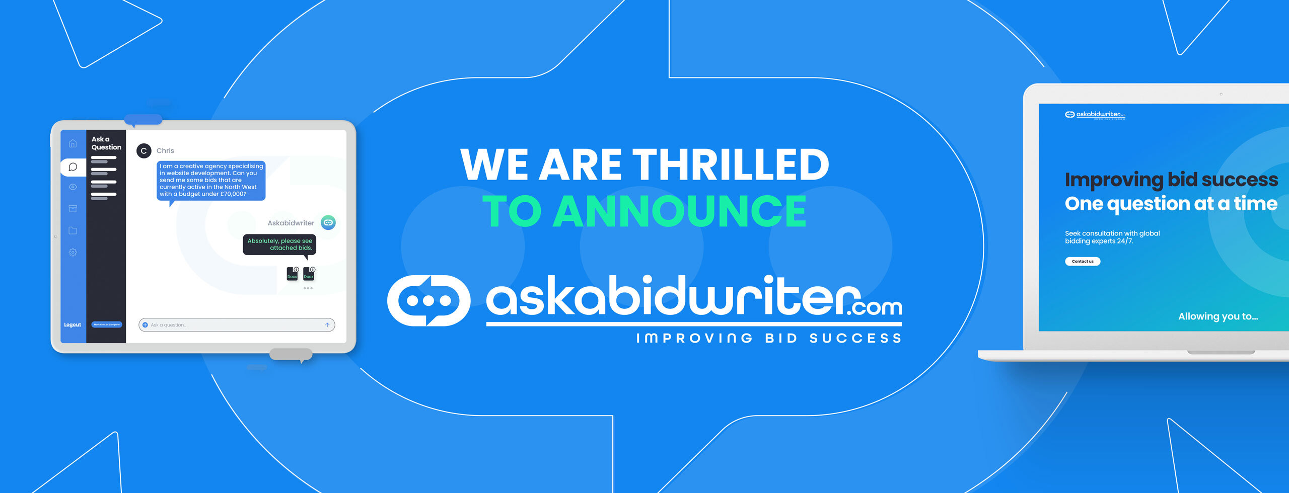 Now powered by askabidwriter.com